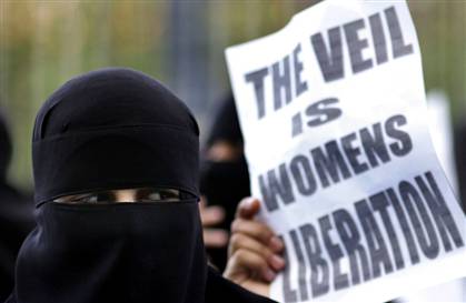 Niqaab Ban Protest at French Embassy Pretoria